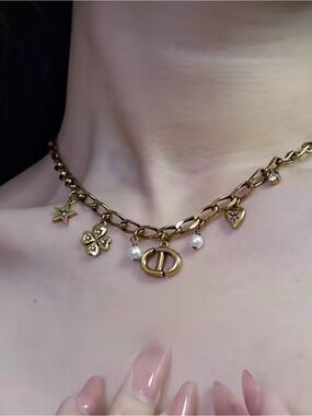 Dior lucky charm necklace